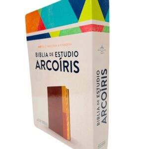 Biblia De Estudio Arcoiris Cocoa, Simil Piel Con Index RVR1960