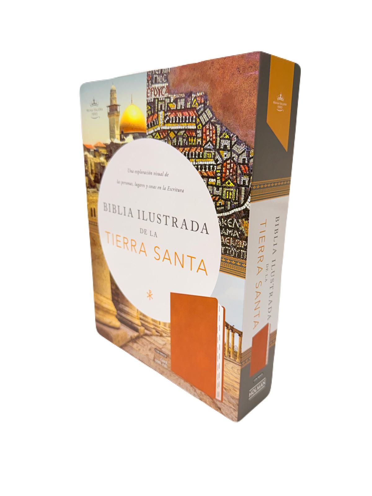Biblia Ilustrada De La Tierra Santa Imit. Piel Café con Index RV1960