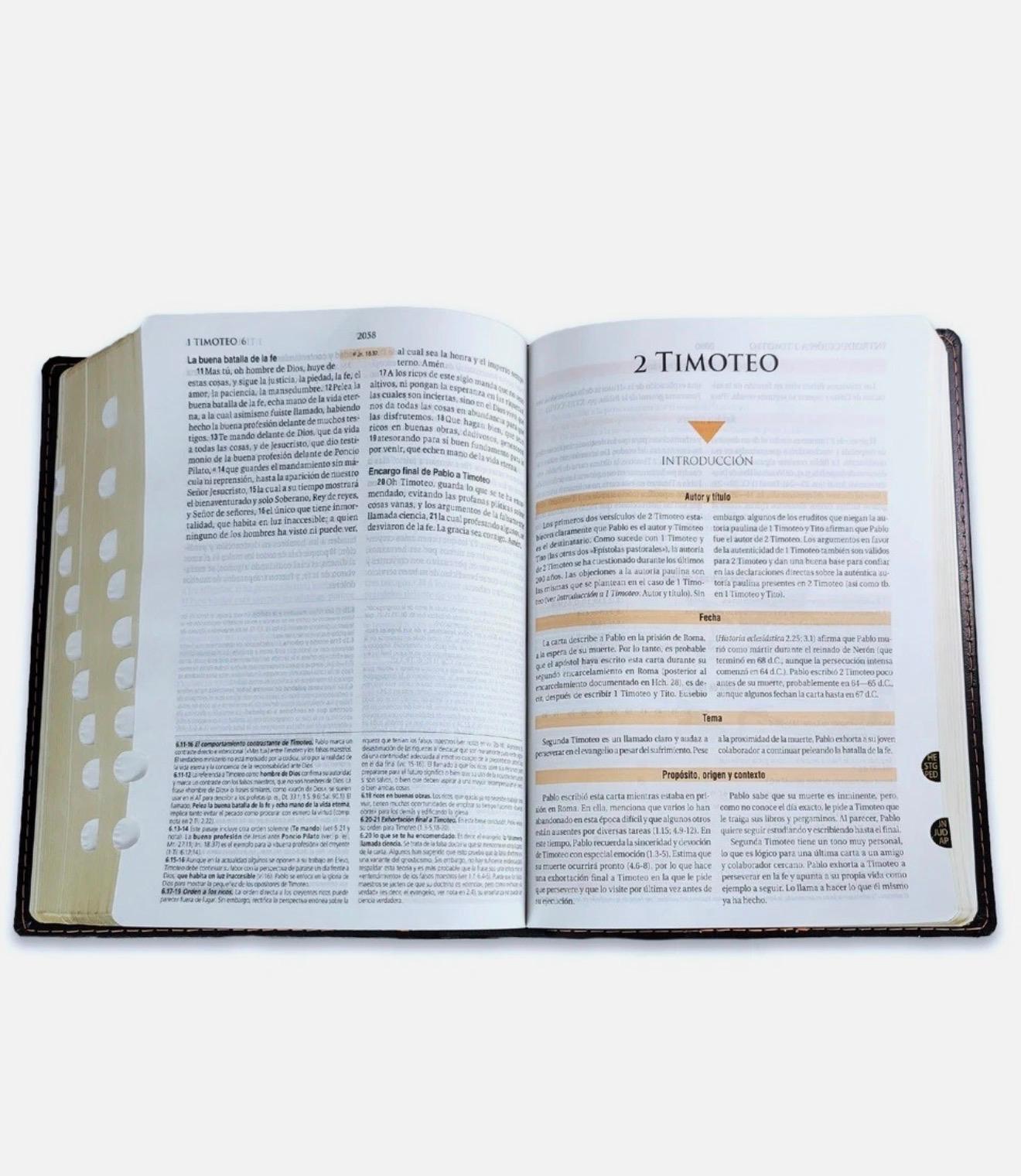 Biblia De Estudio Teologico Con Index RV1960 - Imagen 3