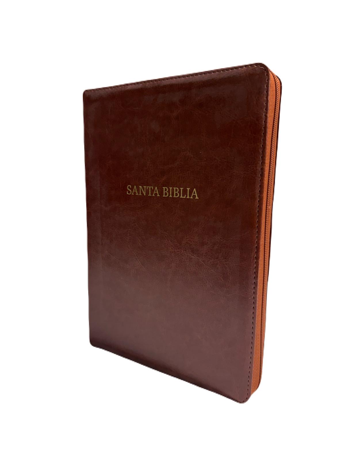 Biblia Letra Gigante Marron 14 Pts Con Cierre e Index RV1960 - Imagen 2