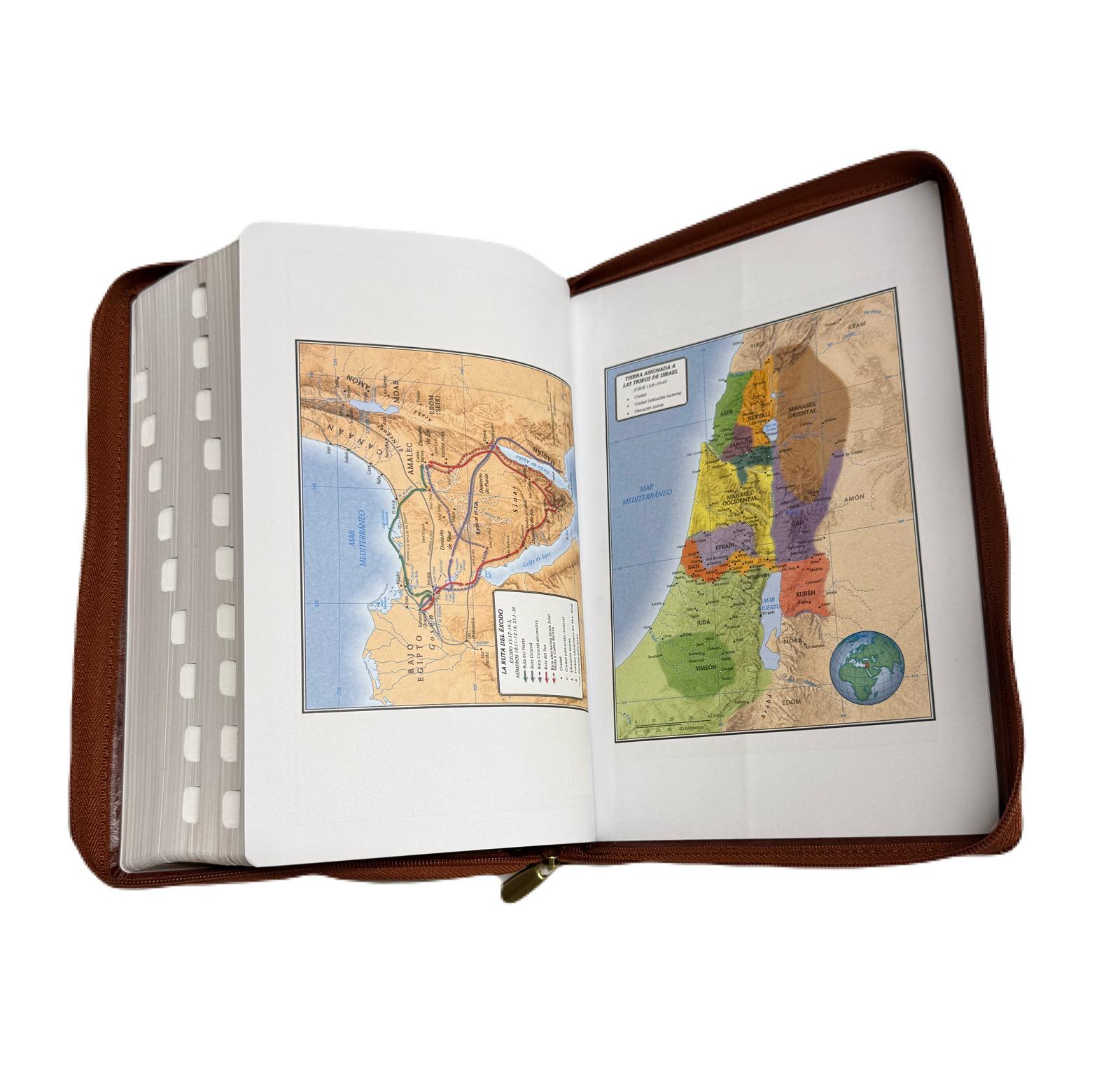 Biblia Letra Gigante Marron 14 Pts Con Cierre e Index RV1960 - Imagen 5