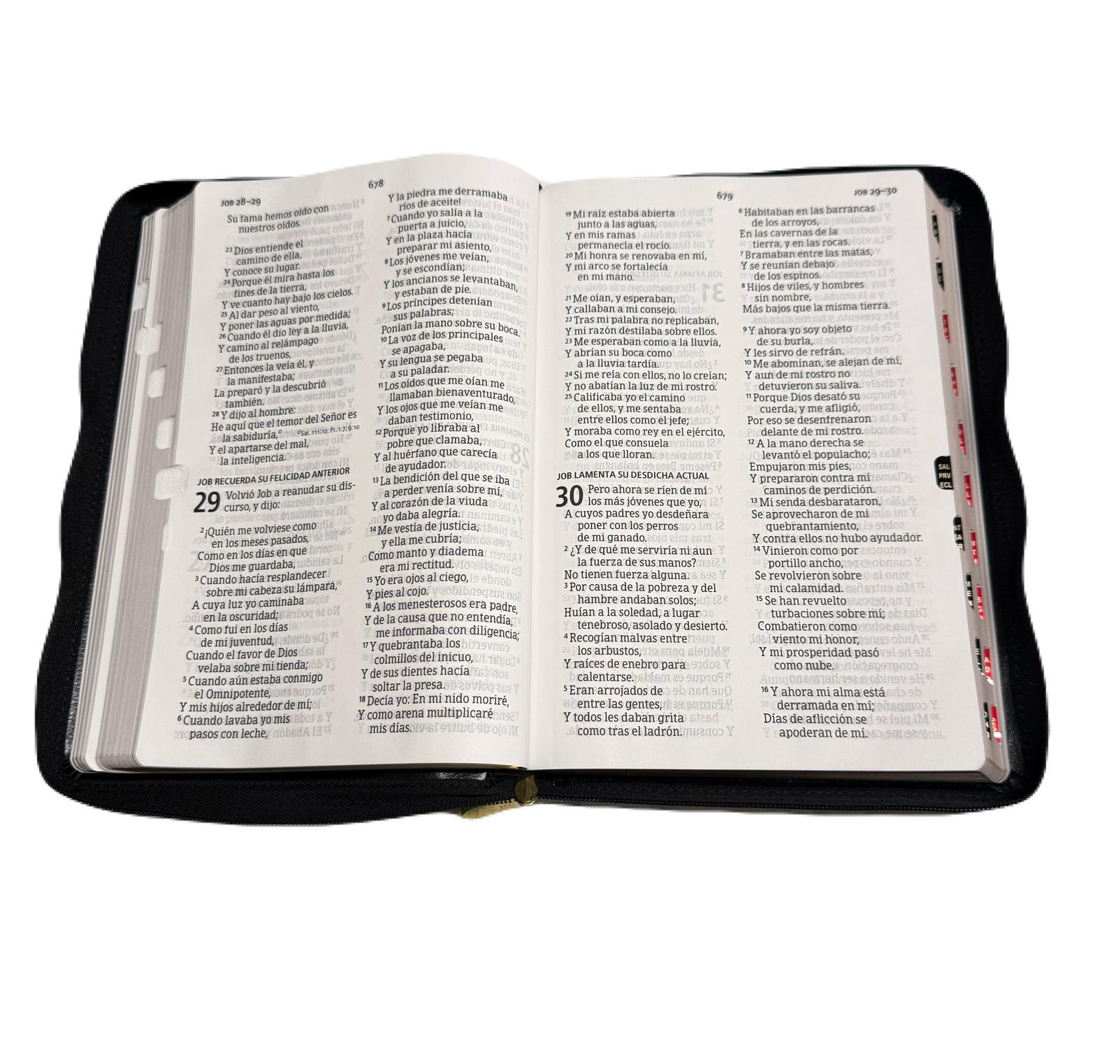 Biblia Letra Gigante 14 Pts Con Cierre e Index Negro RV1960 - Imagen 4