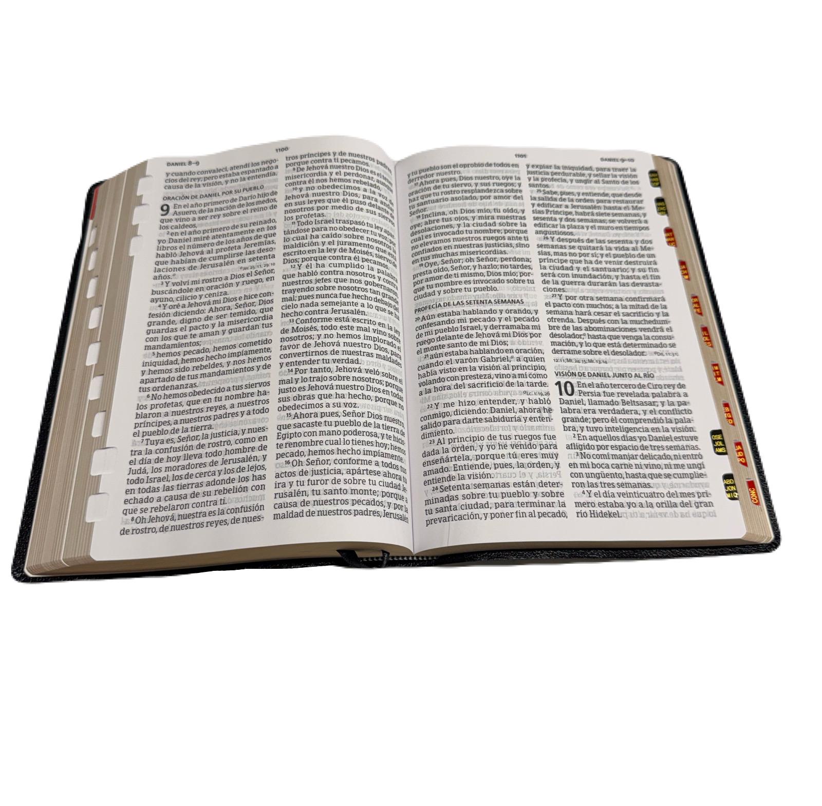 Biblia Letra Grande 14 Pts Negro Con Index RV1960 - Imagen 4