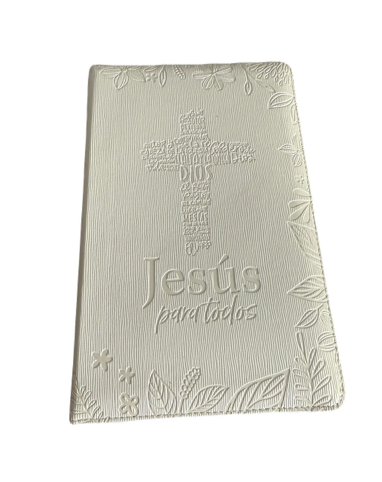 Biblia De Promesas Tamano Manual Letra Grande Blanco Con Indice/Cierre - Imagen 2