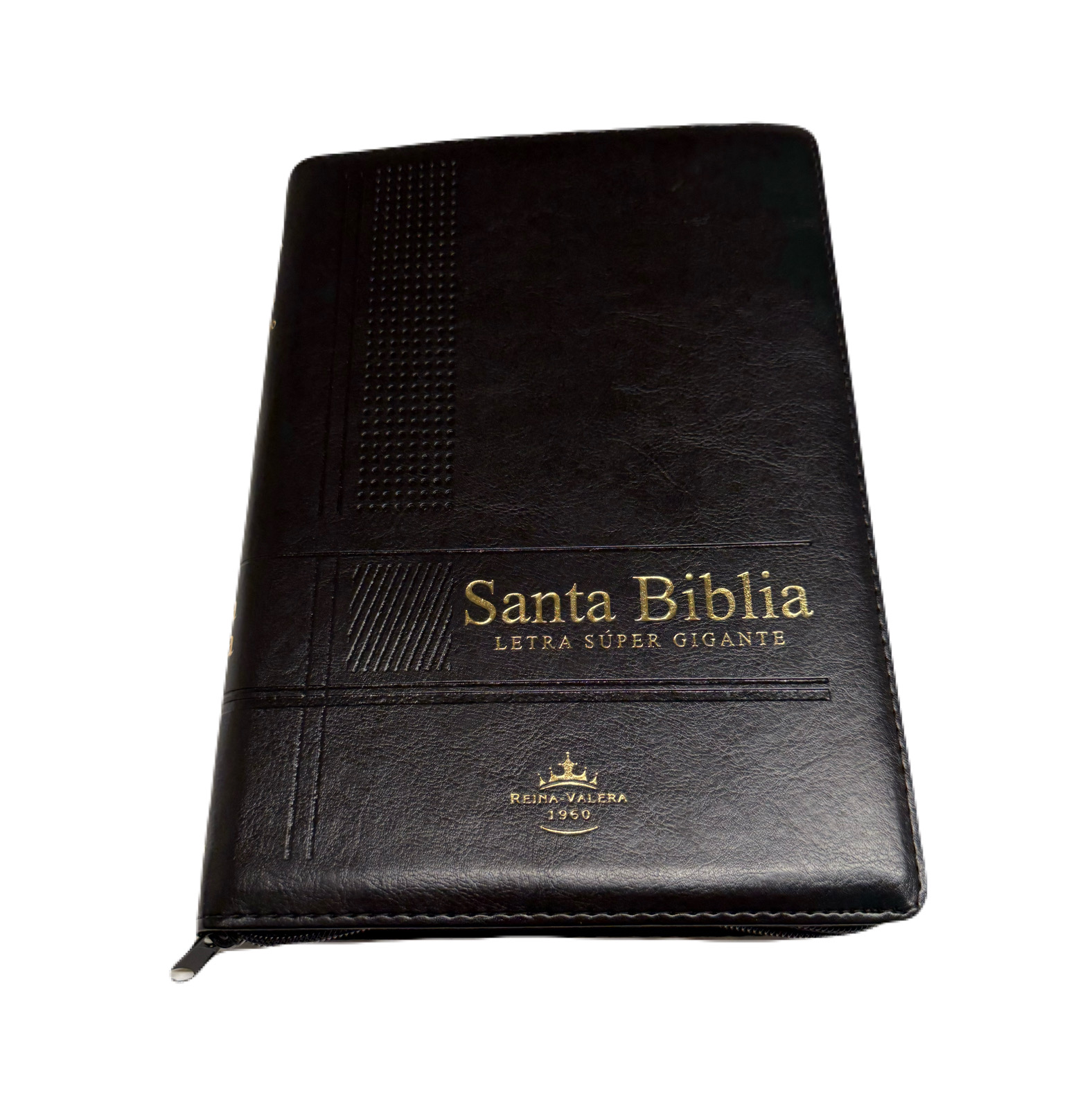 Biblia Letra Súper Gigante 19pts Con Cierre/Index Negro